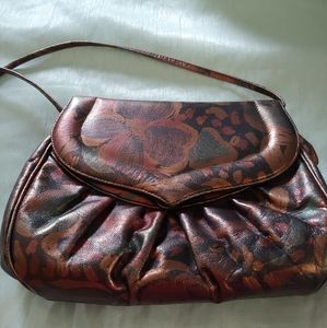 Stuart Weitzman Leather Metallic Bag